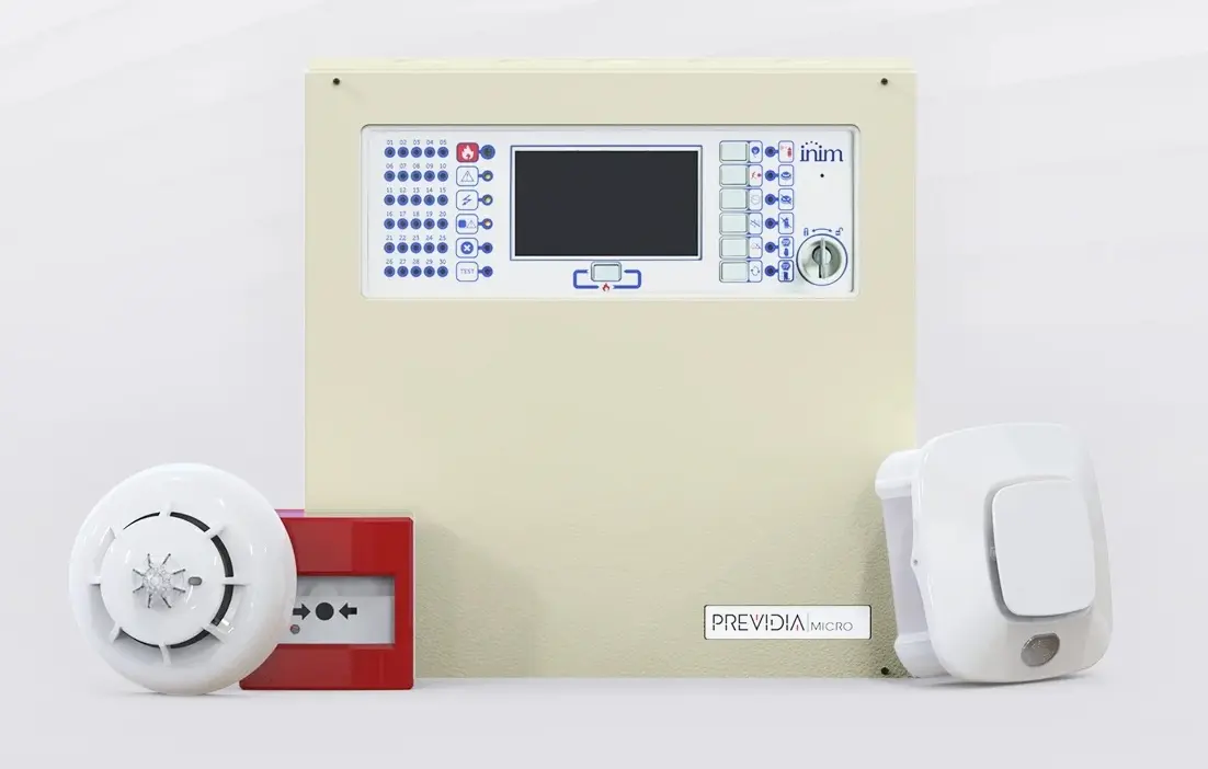 Equipamentos de alarme e deteção para proteção técnica